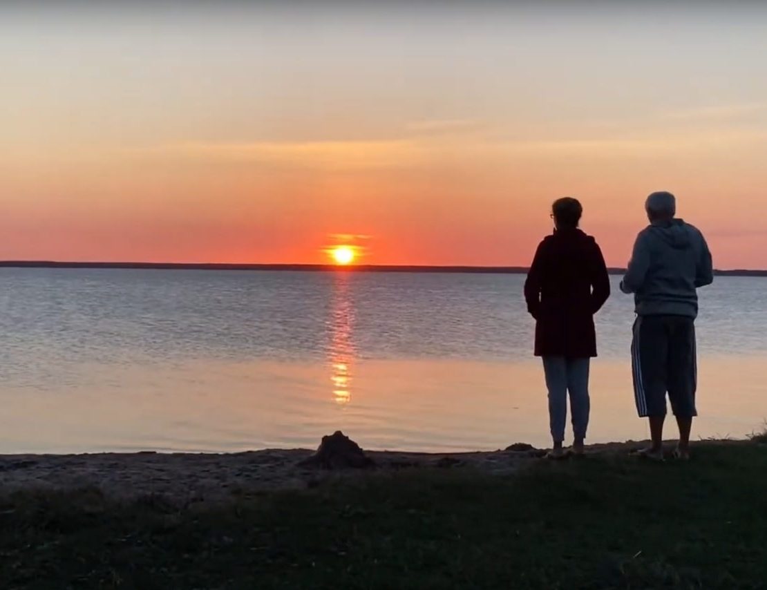Sonnenuntergang Bodden