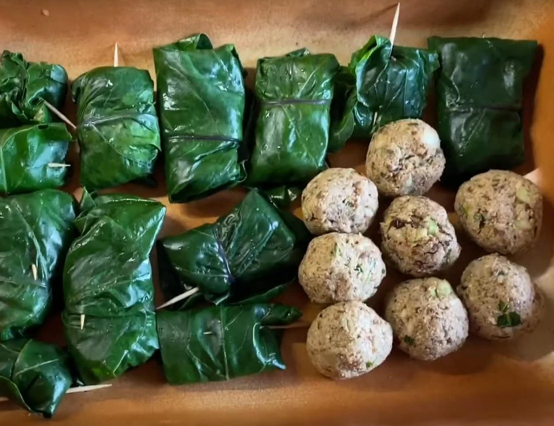 Gefüllte Kohlrabiblätter Rezeptidee